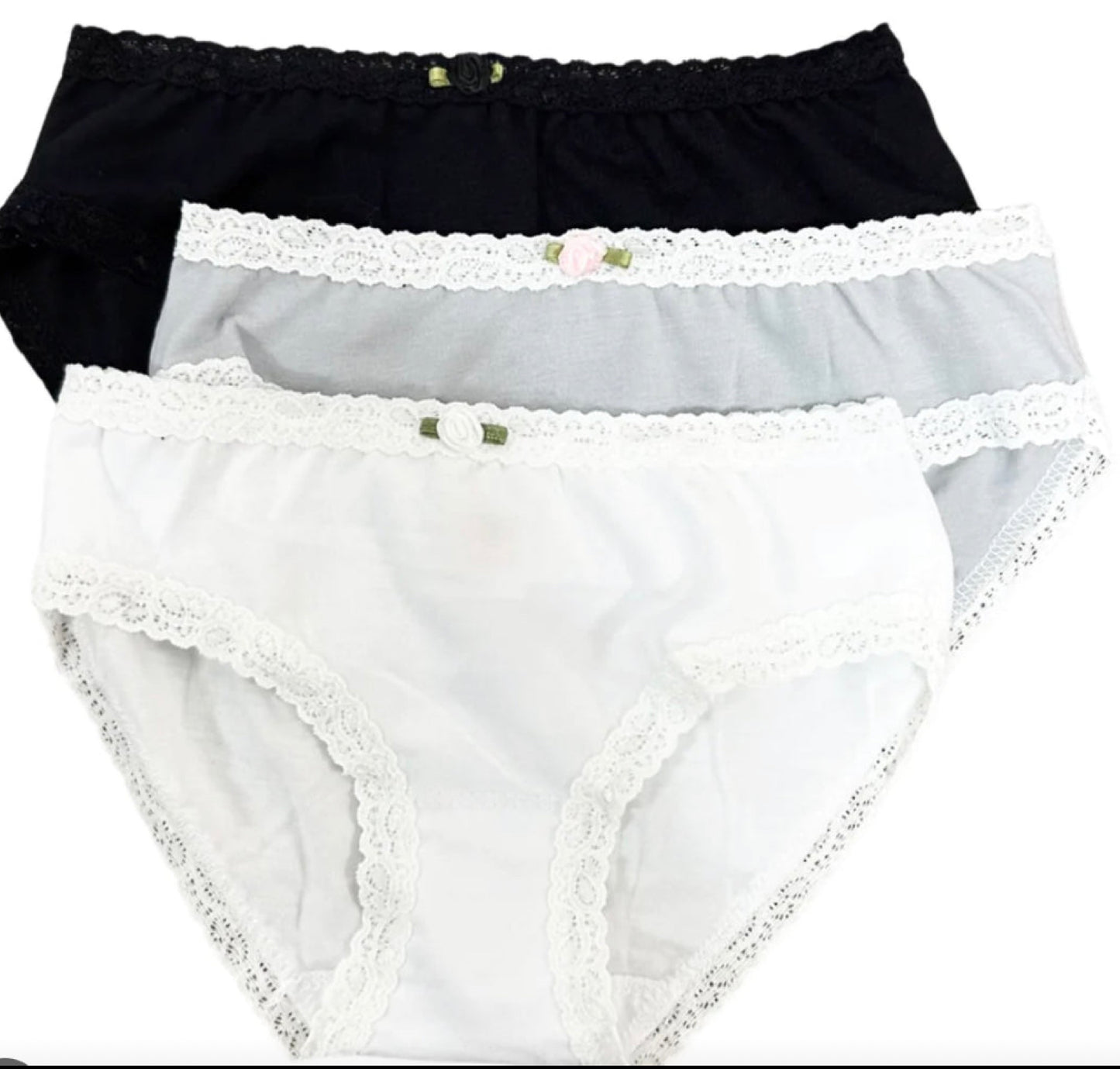 Esme - Panties, White, Grey, Black