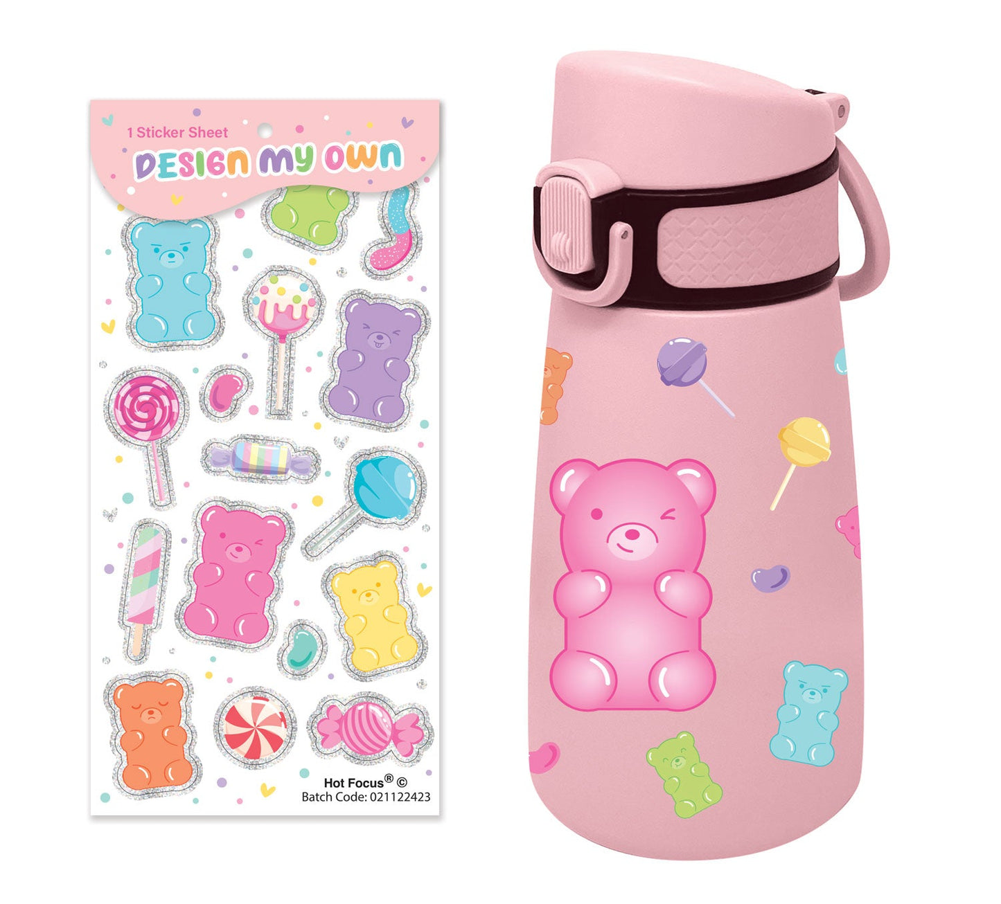 Hot Focus - Cutie Stainless Steel Water Bottle