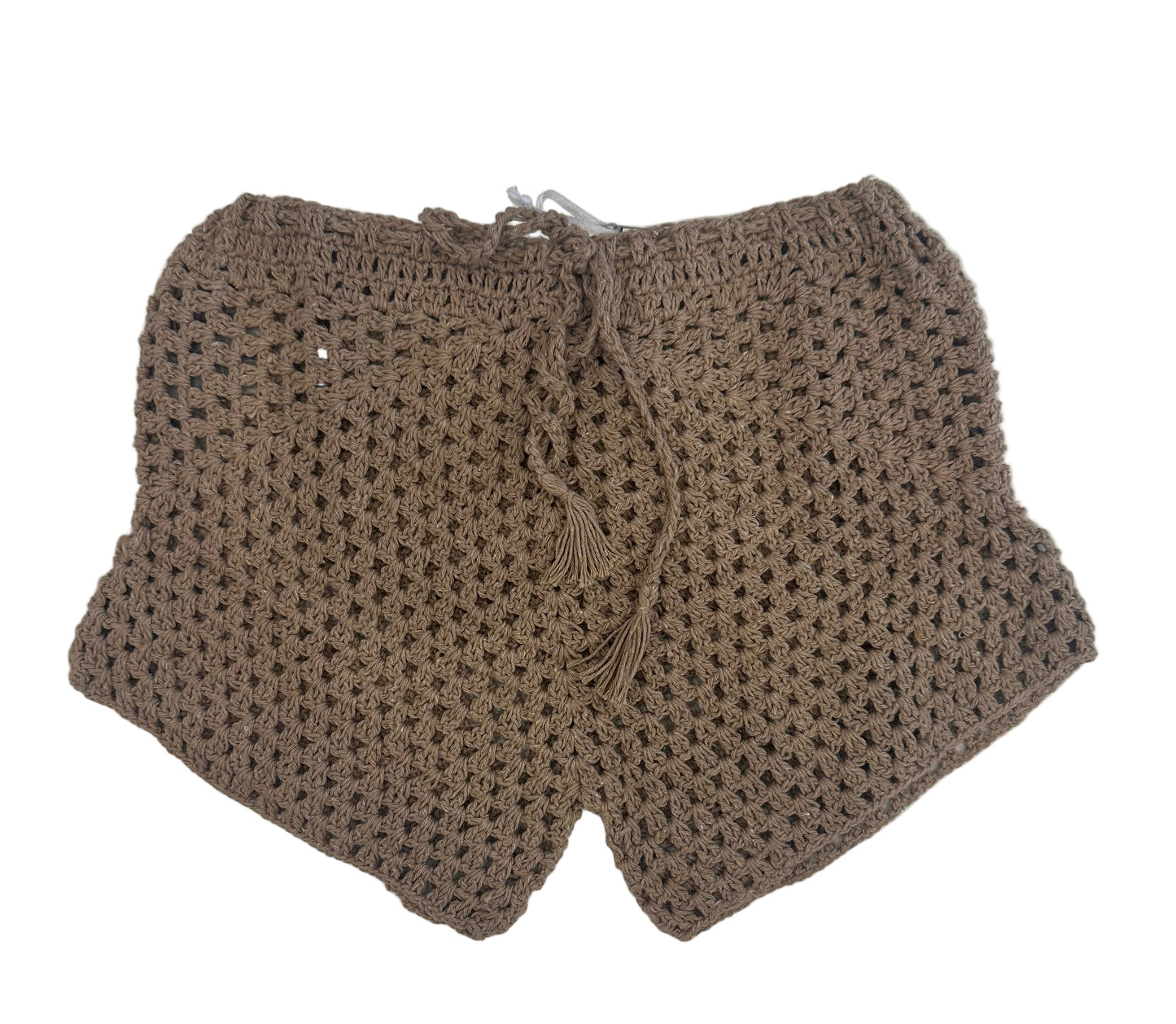 Planet Sea - Beige Crochet Shorts