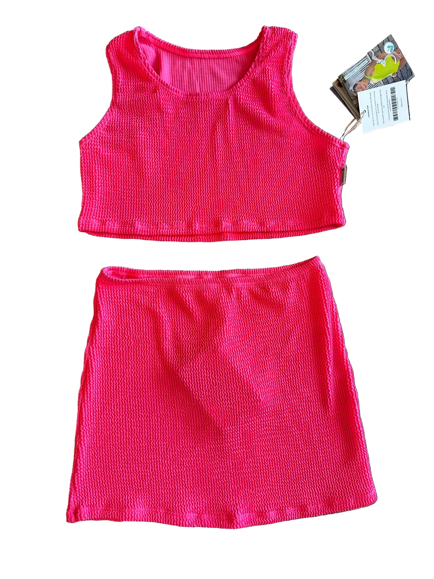 Limeapple - Crinkle Skirt and Top Set