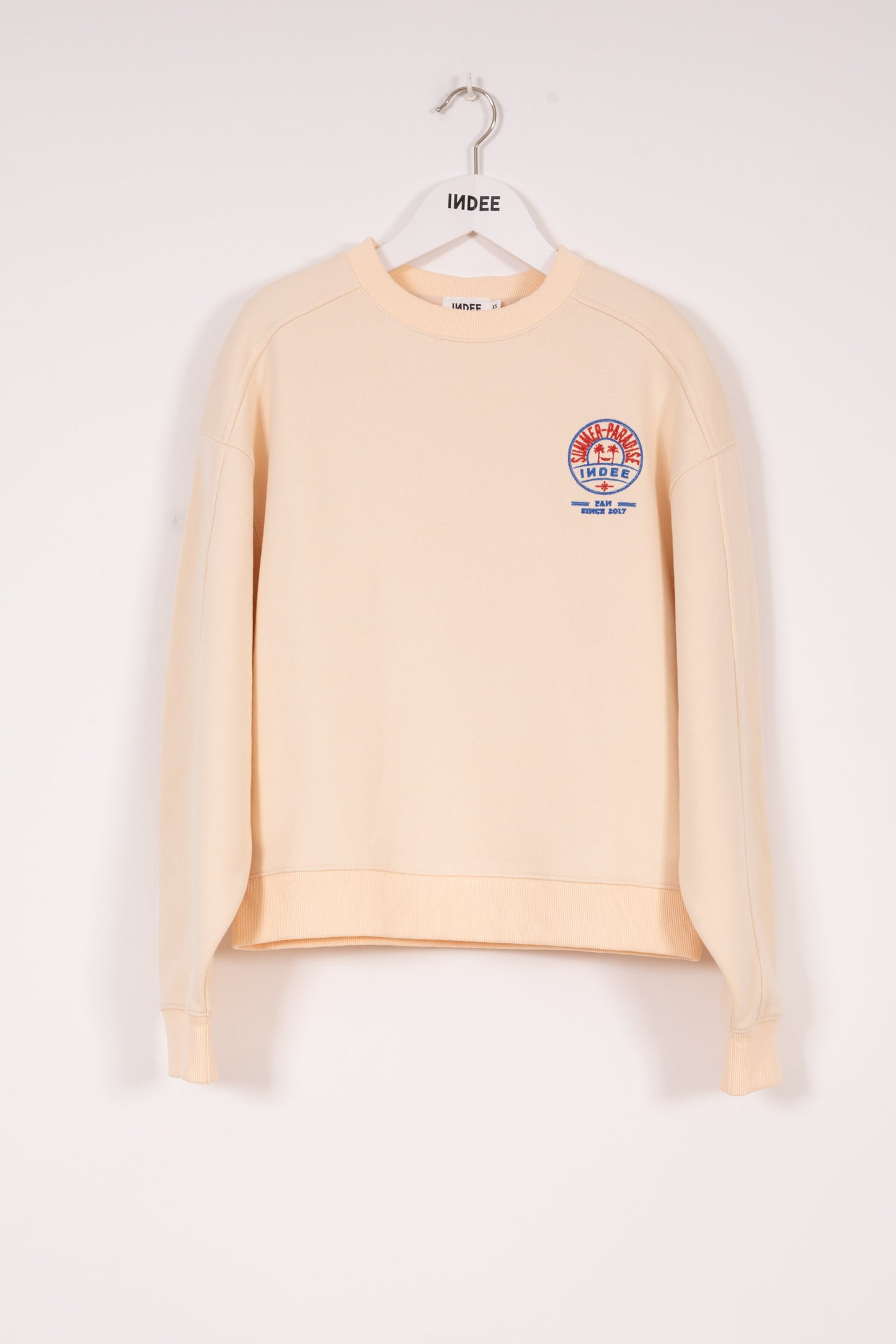 Indee - Vespa Sweatshirt with Embroidery, Off White