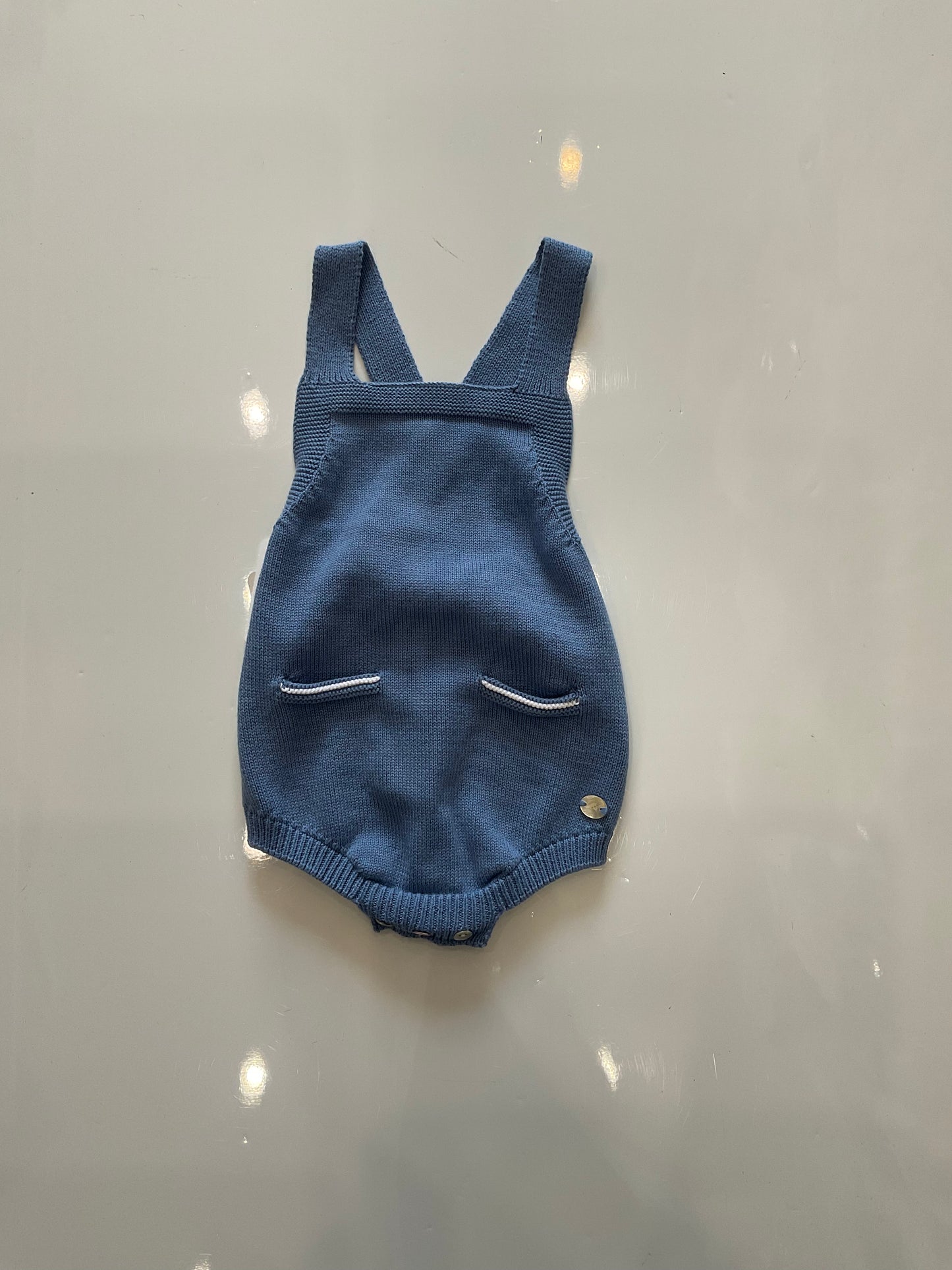 Martin Aranda - Knit Navy Blue Overalls