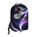 Sprayground - Marvel Avengers Silver Surfer Comic Design Collage with Embossed Shark Backpack