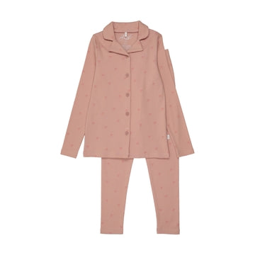 Pouf - Printed Grandpa Pajama Set, Pink