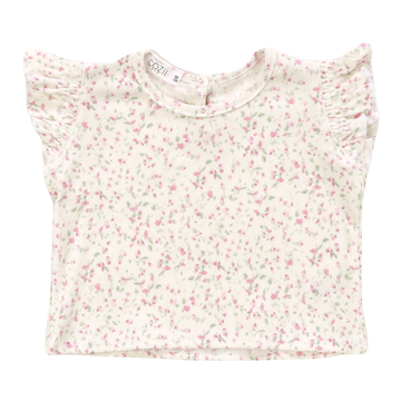 COZII - Flutter Sleeve Top, Mini Floral