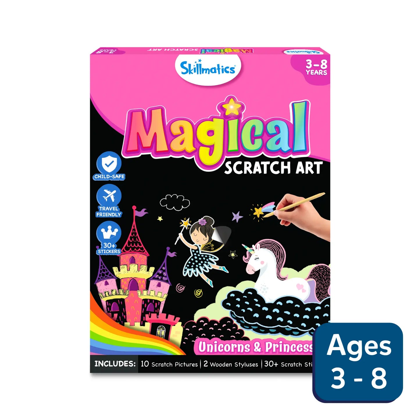 Skillmatics - Scratch Art Activity Book - Unicorns & Princesses