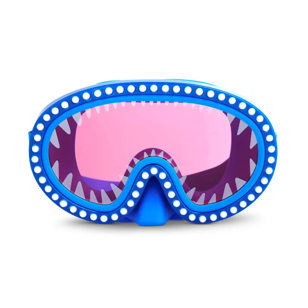 Bling2O - Shark Attack Mask Swim Goggles, Nibble Red Lens