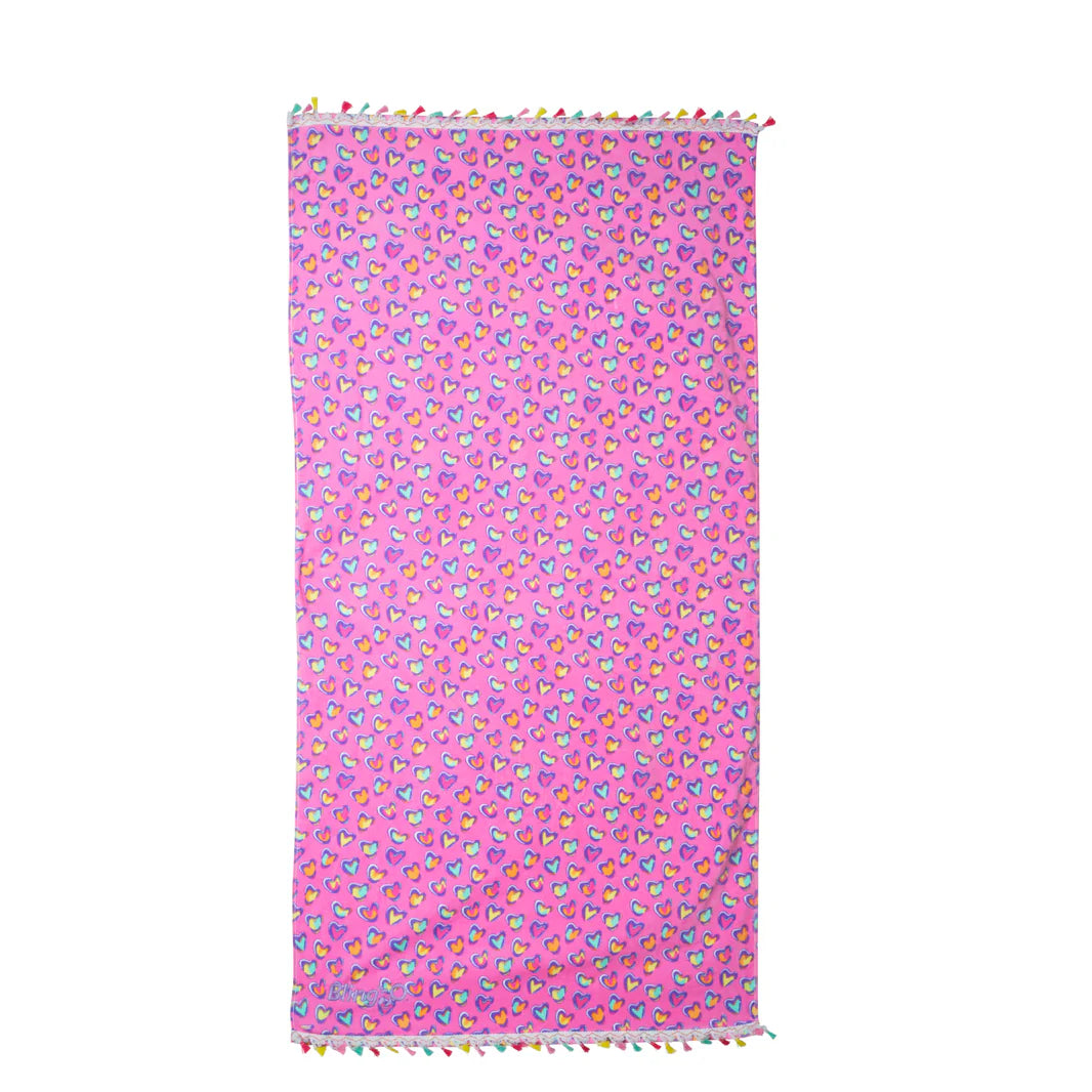 Bling2O - Paws Pink Beach Towel