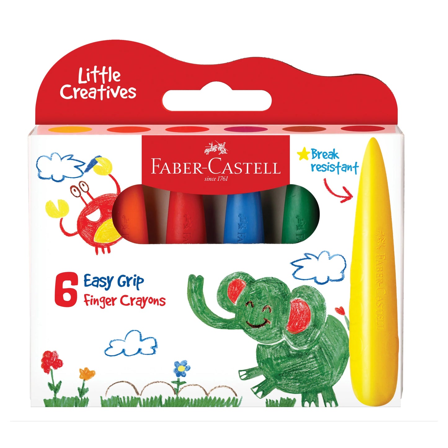 Faber-Castell - Little Creatives Easy Grip Crayons