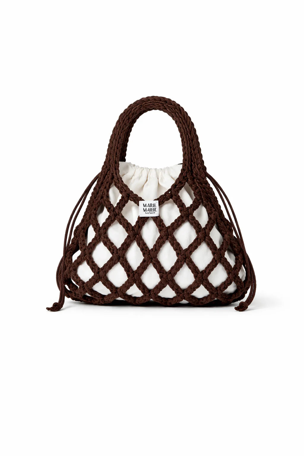 Marie Marie - Crochet Net Bag, Chocolate