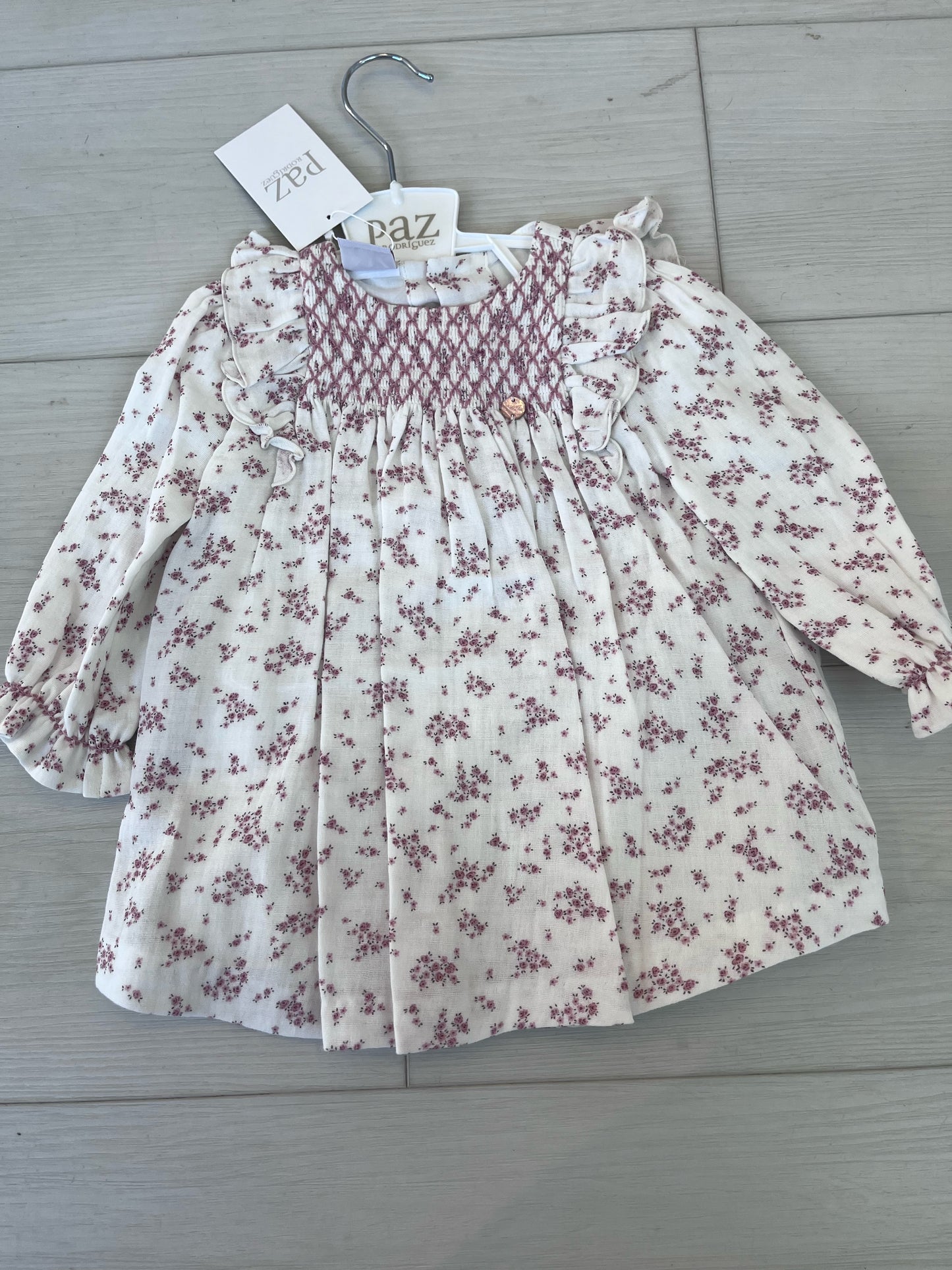 Paz Rodriguez Woven Baby Dress Dama 004-151974