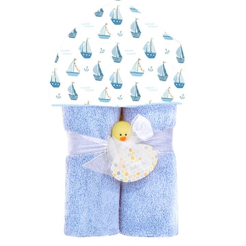 Baby Jar - Deluxe Hooded Towel, Sailboats