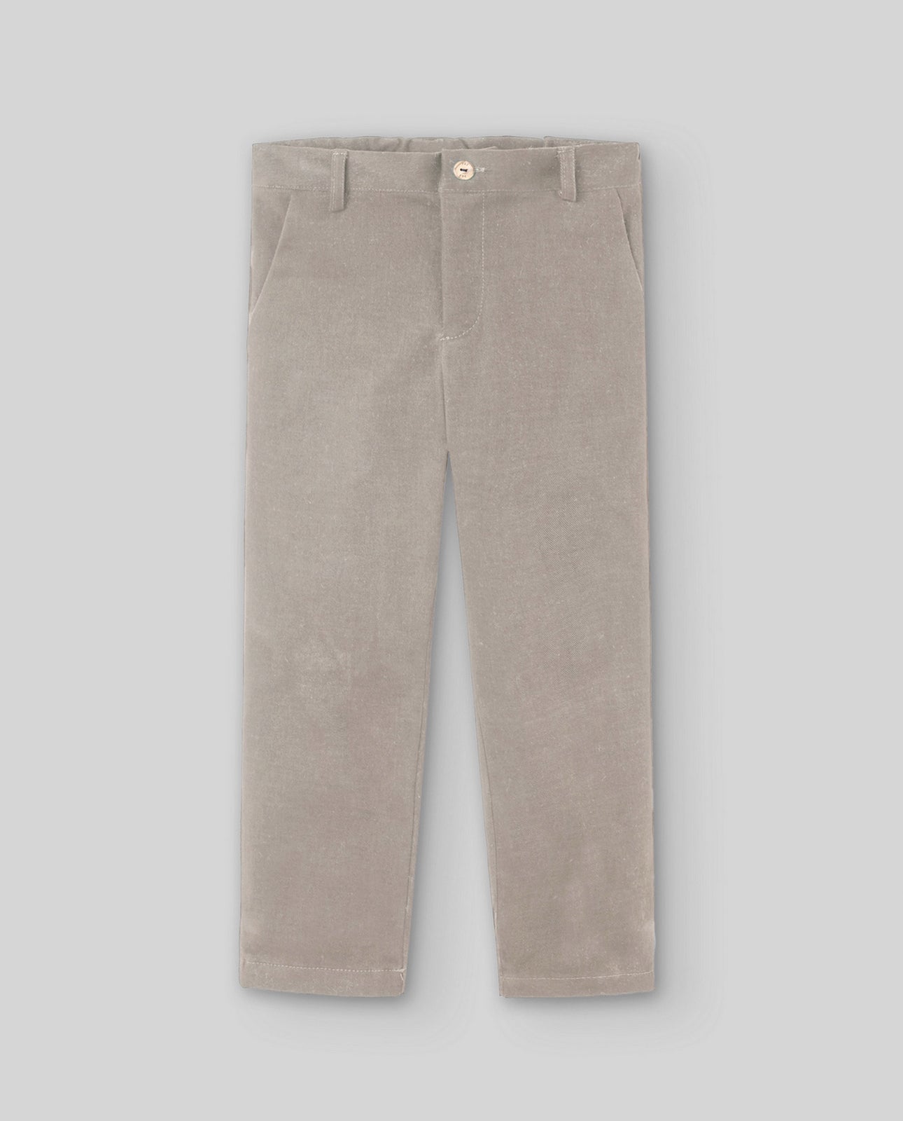 Paz Rodriguez - Esencial Woven Infant Boy Trousers, Light Brown