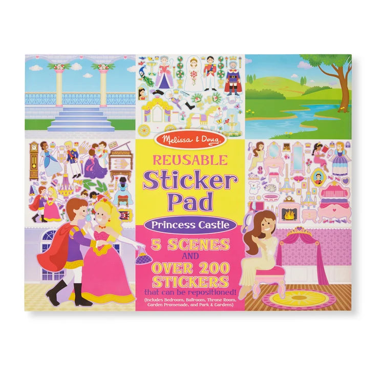 Melissa & Doug - Reusable Sticker Pad, Princess Castle