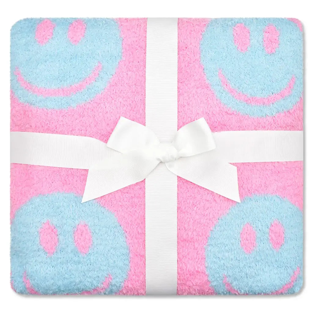 ISCREAM - Made You Smile Cozy Knit Blanket