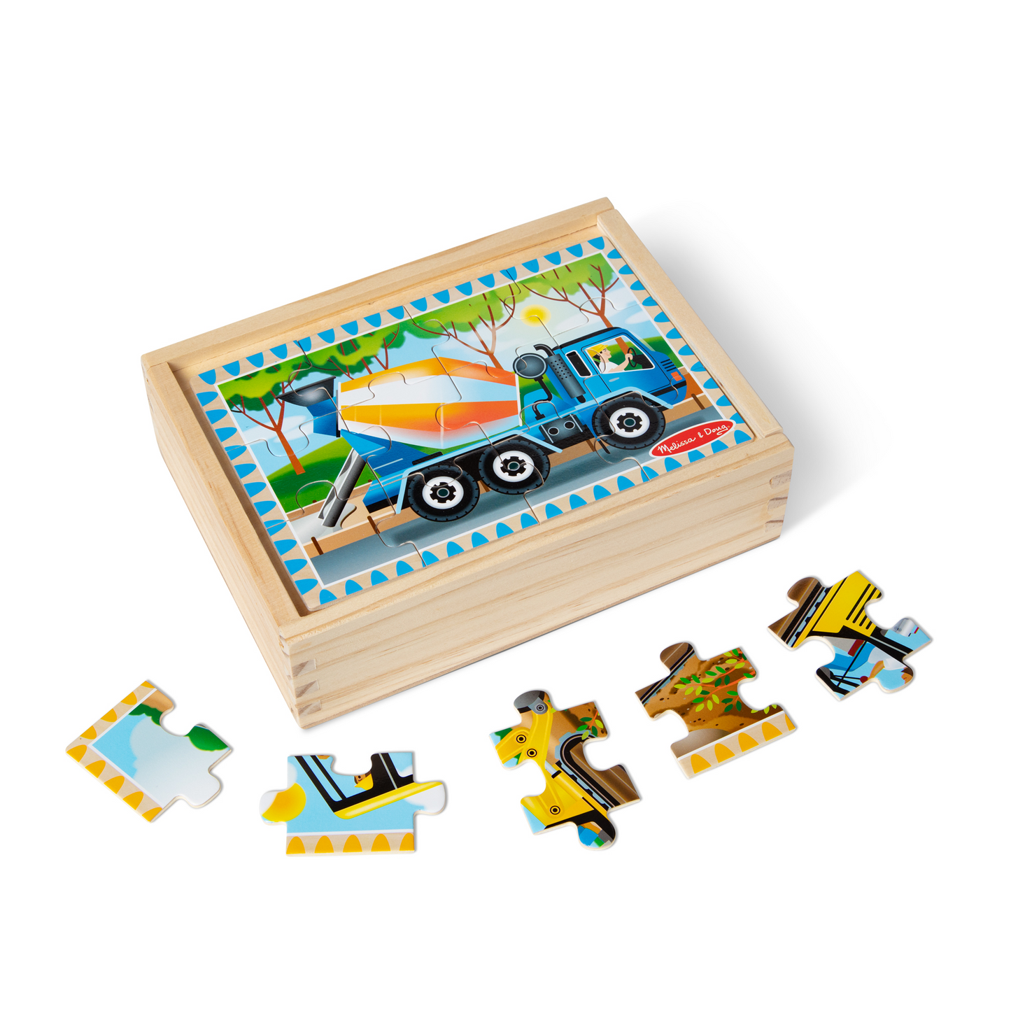 Melissa & Doug Construction Puzzles Box | Kids Puzzles