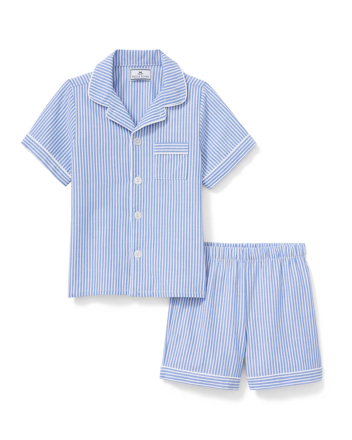 Petite Plume - French Seersucker Short Pajama Set