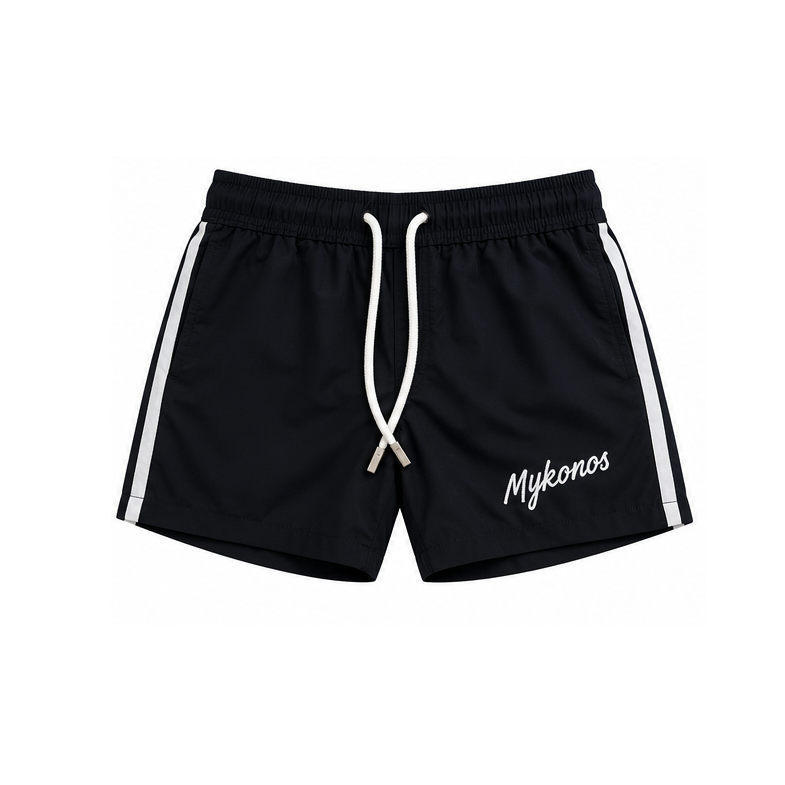 Pier St Barth - Pier Men’s Swim Shorts, Mykonos Navy Ripstop