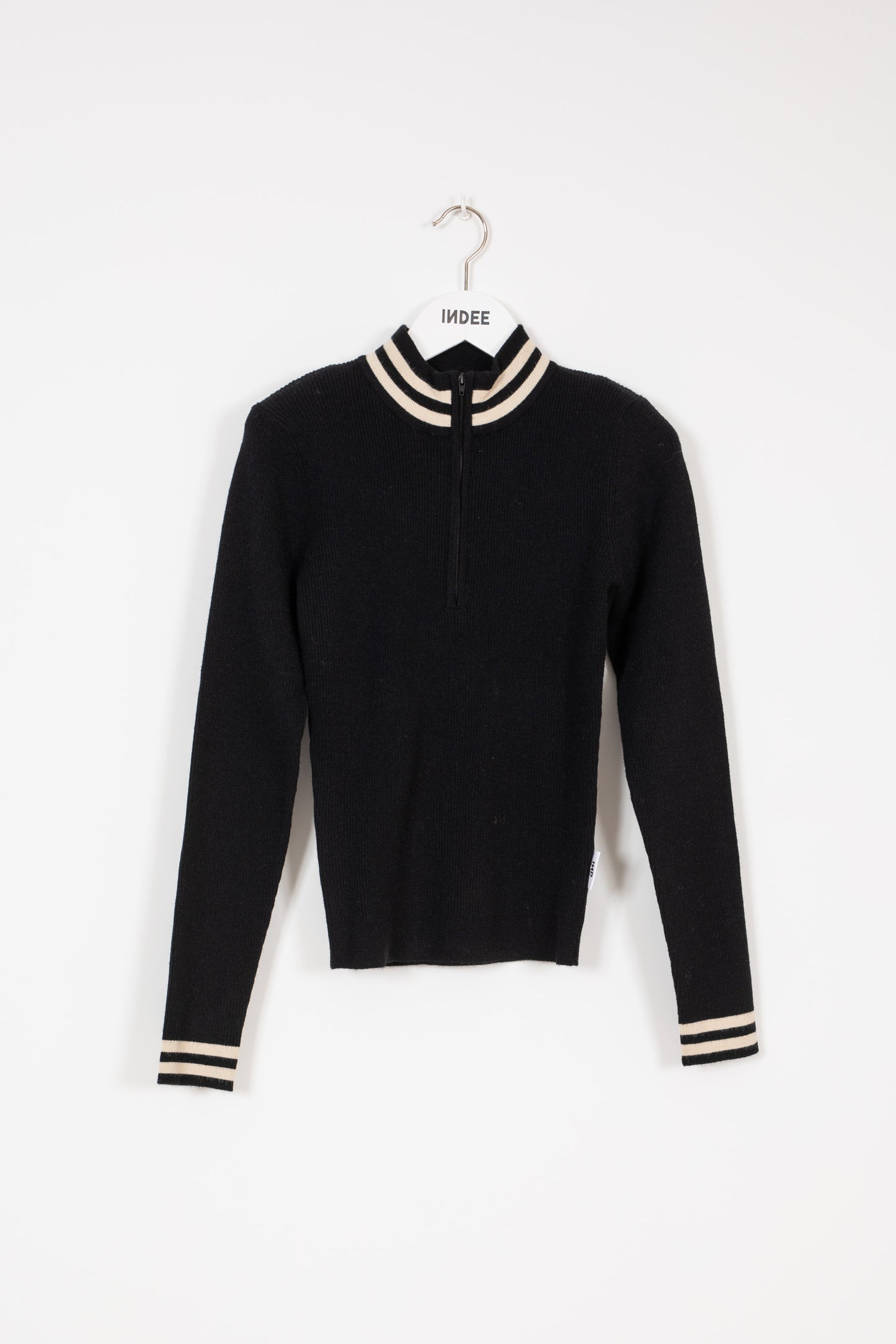 Indee Zipped Ribbed Turtleneck