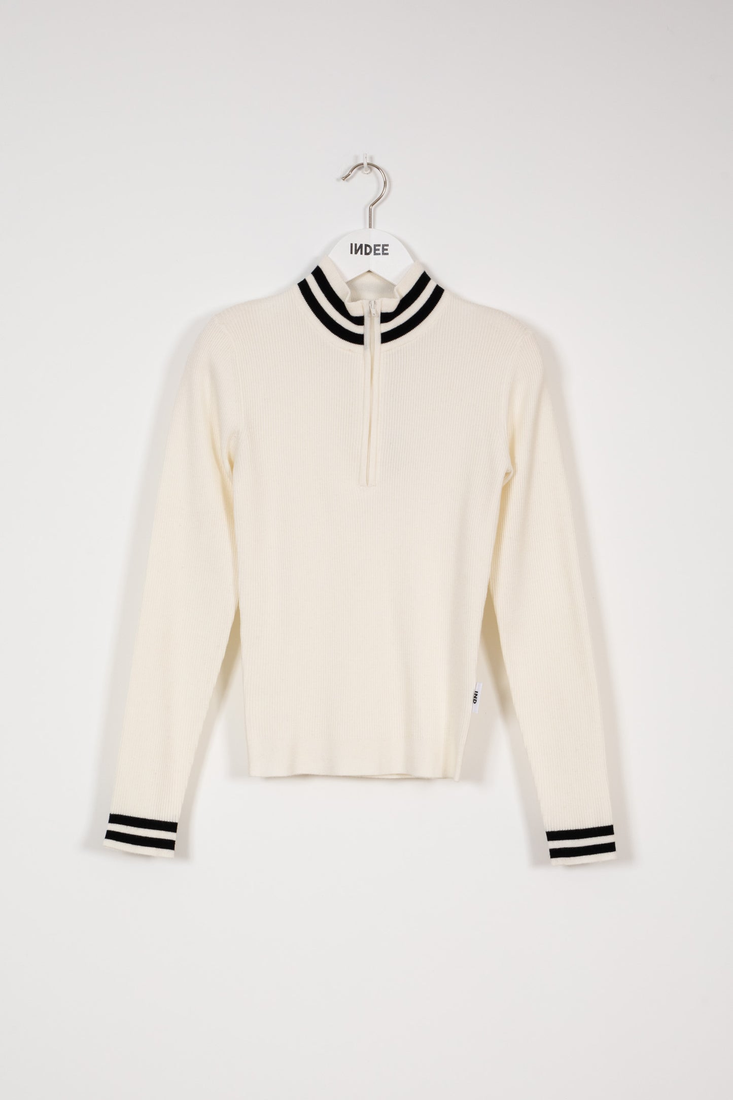 Indee Zipped Ribbed Turtleneck