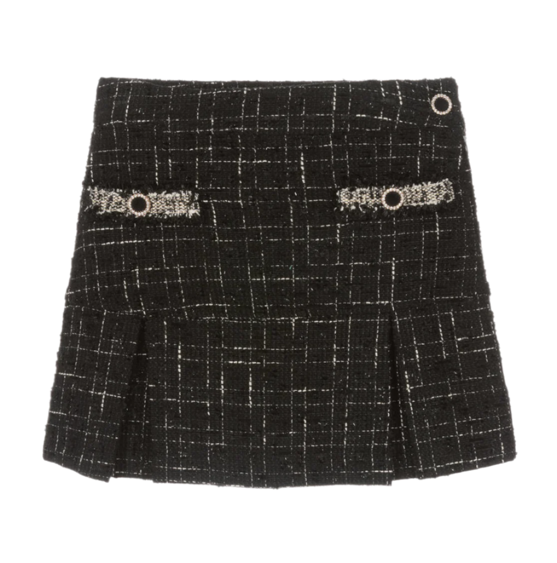 Patachou - Girls Black Skirt with Silver Details