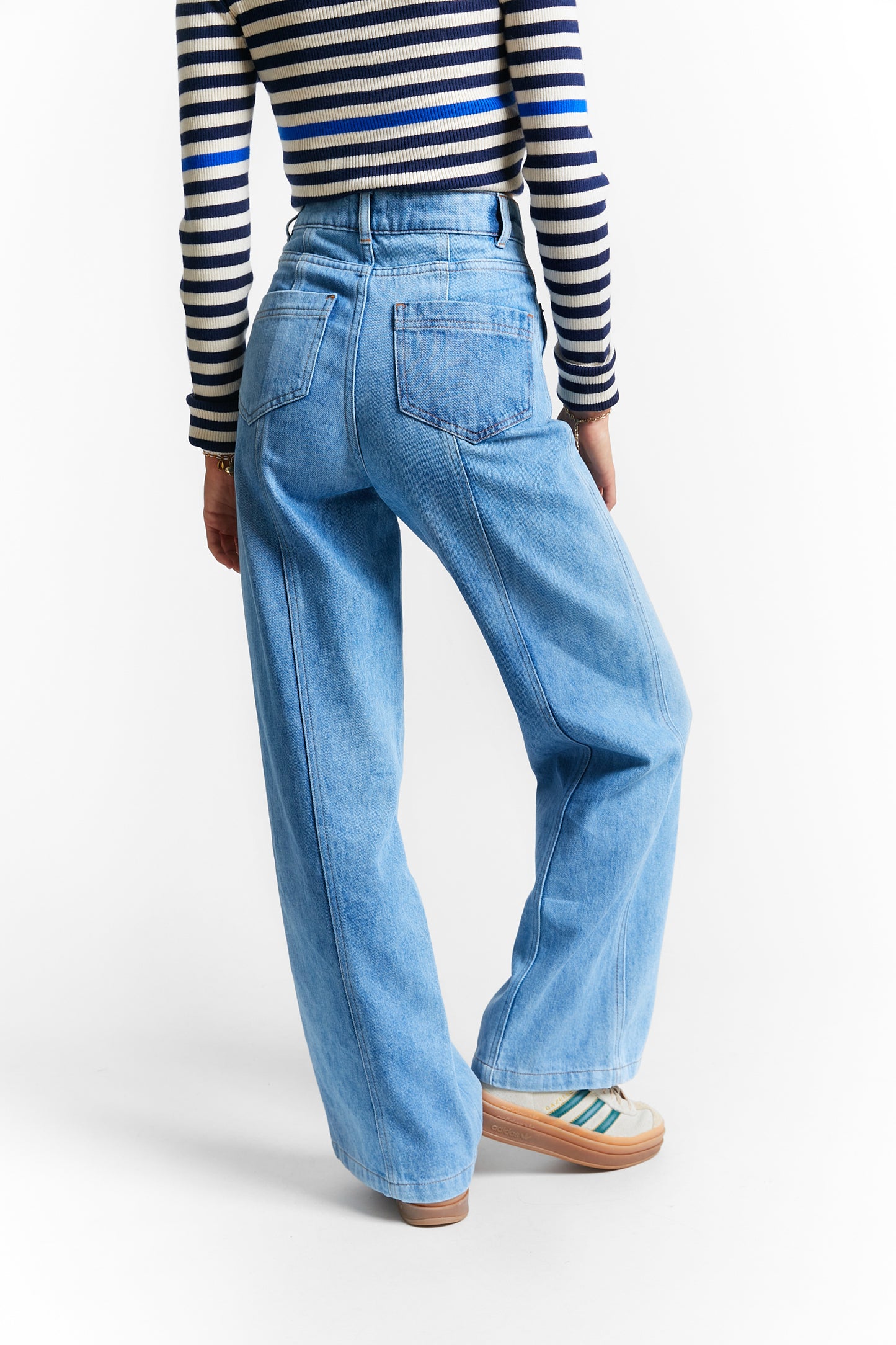 RODESIE - BICOLOR HIGH WAISTED JEANS by INDEE