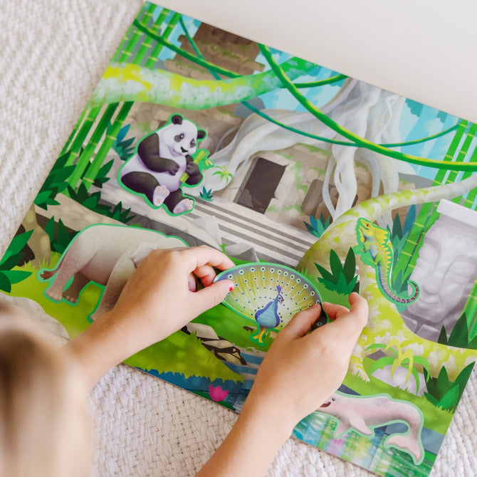 Melissa & Doug Sticker Pad: Jungle & Savanna Scenes
