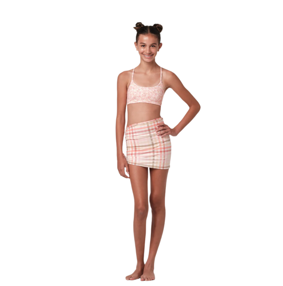 SUBMARINE Stylish Scrunch It Gingham Swimsuit | LeTank