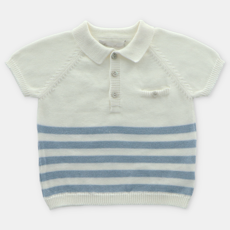 Martin Aranda Capri Striped Polo Sweater | Shop now 044-11266
