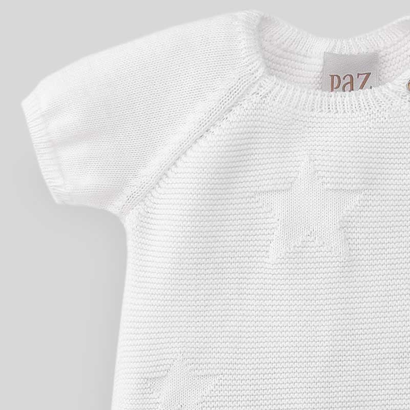 Paz Rodriguez White Star Newborn Romper