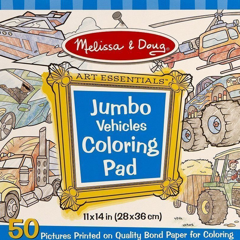 Melissa & Doug Jumbo Coloring Pad - Vehicles | LeTank NYC