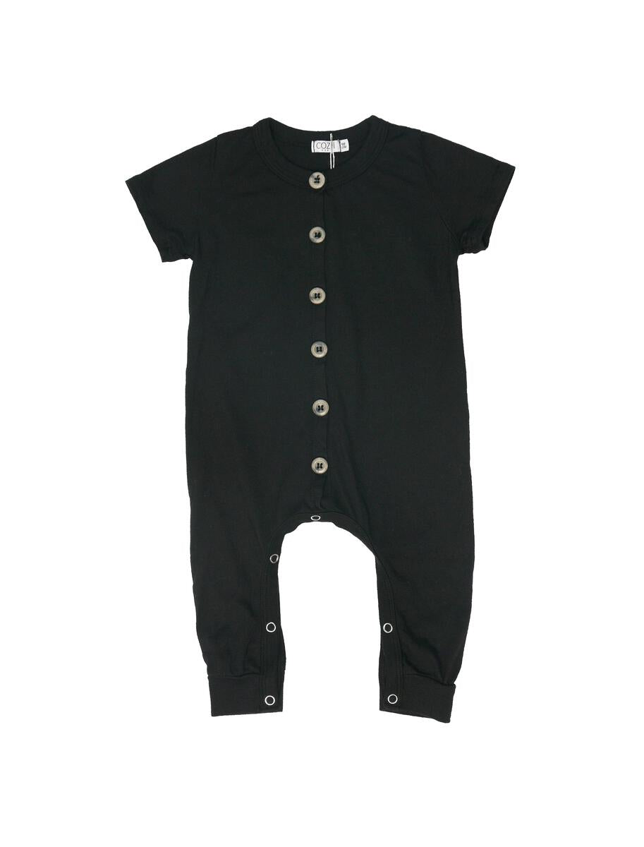 COZII Short Sleeve Sleepsuit | Comfy Baby Button Footie