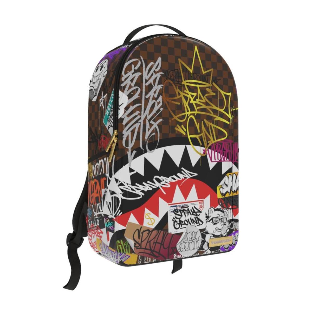Backpacks Sprayground Tagged Up Sharks In Paris Backpack • shop