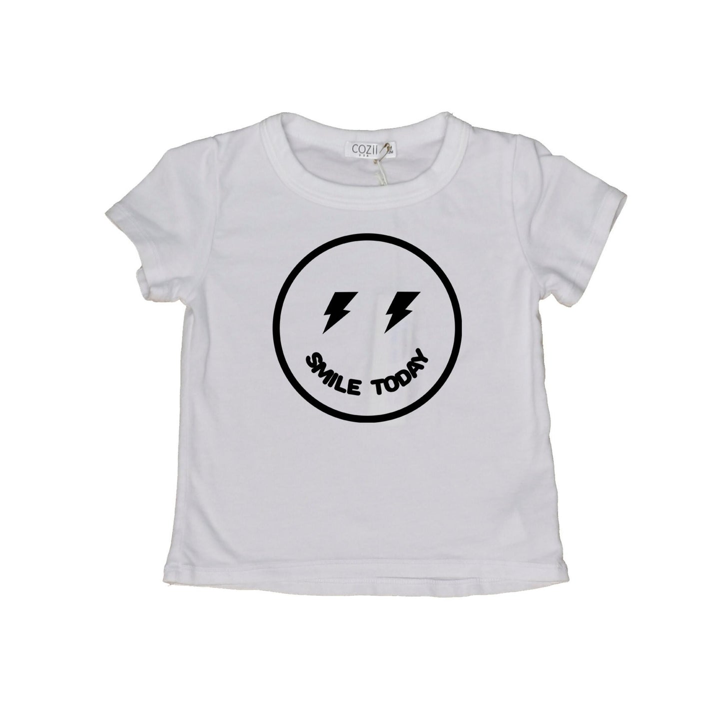 COZII Kids Short Sleeve Smiley Tee | "Awesome" Design