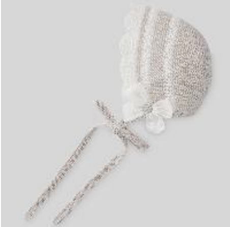 Paz Rodriguez Knitted Bonnet for Newborn | Luar Bonnet