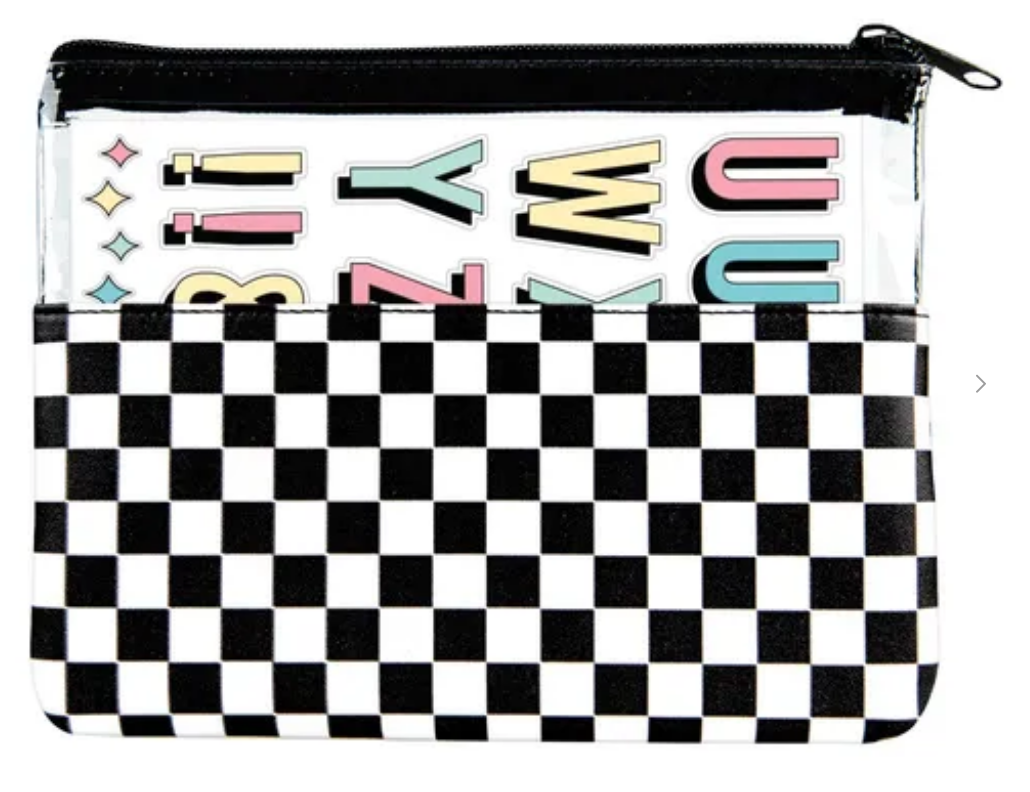Fashion Angels Personalize It! Pouch & Vinyl Stickers - Checkered
