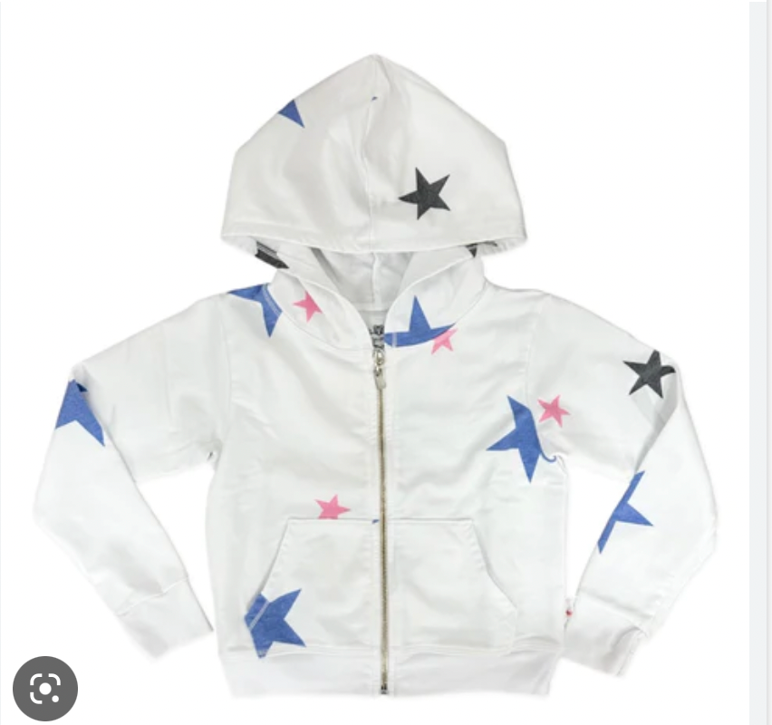 T2Love Star Zip Up Sweatshirt for Children | Buy now