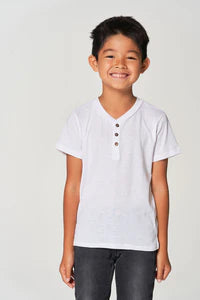Chaser Boys Short Sleeves Henley Tee