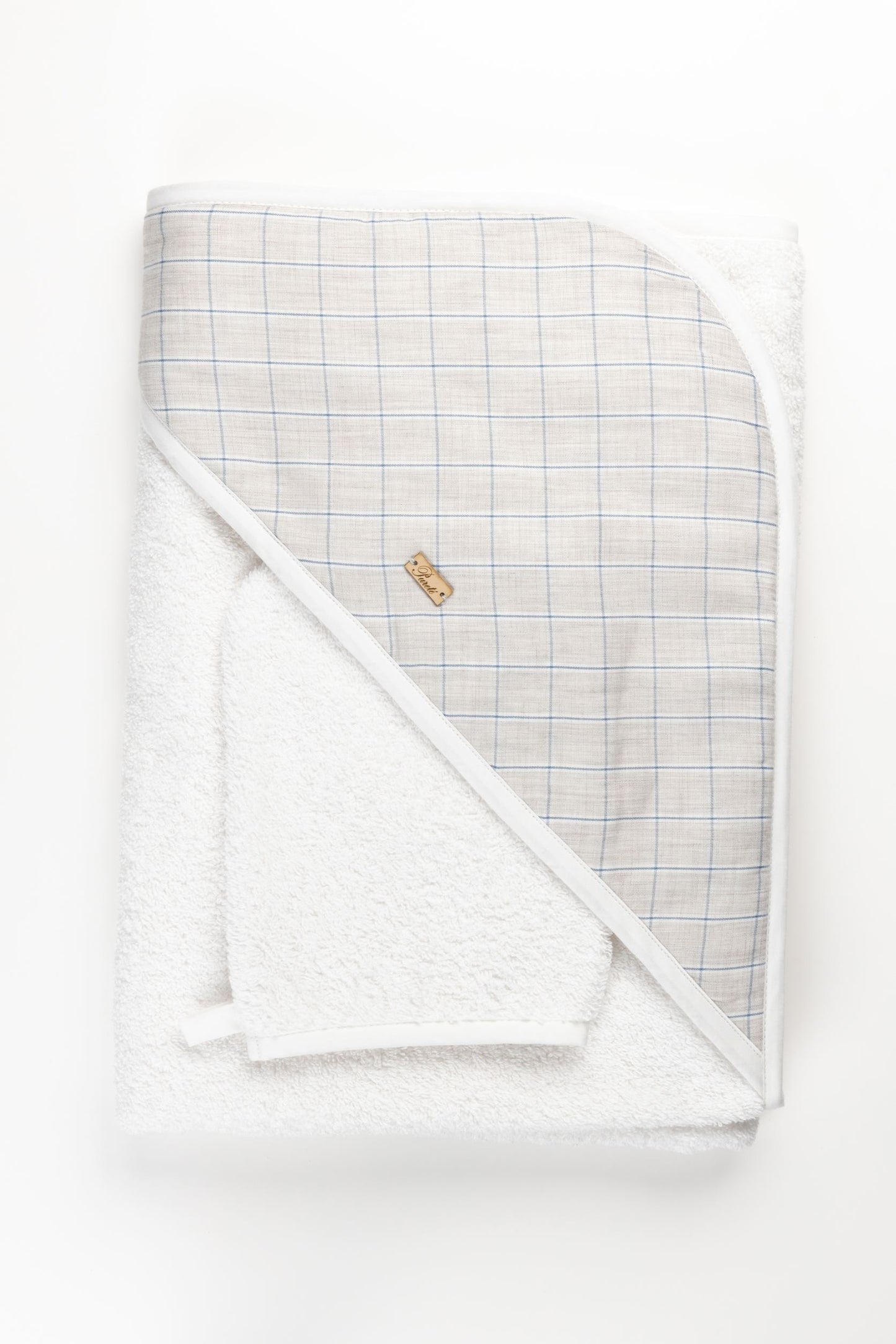 PURETE Baby Towel Set | Grey Square Washcloths | Buy now
