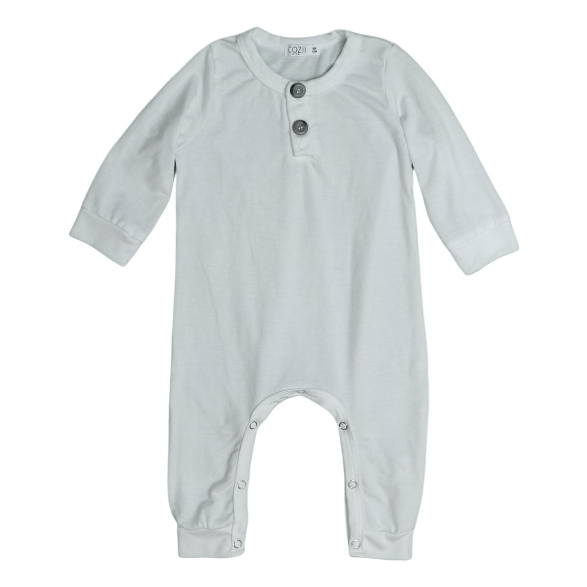 All white baby romper, short sleeves