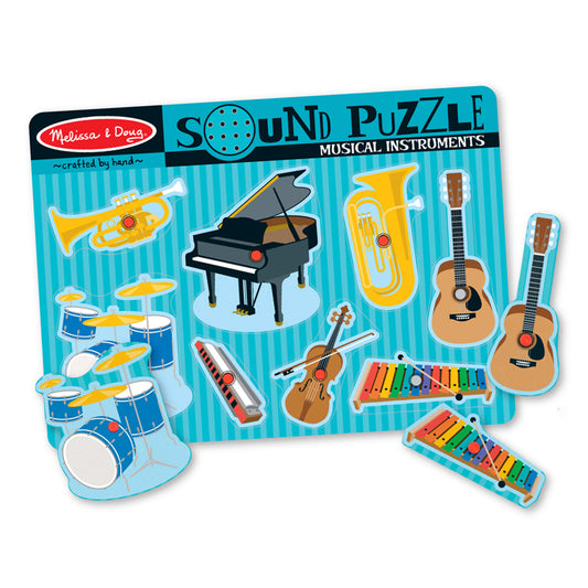 Melissa & Doug Musical Instruments Sound Puzzle - 8 Pieces