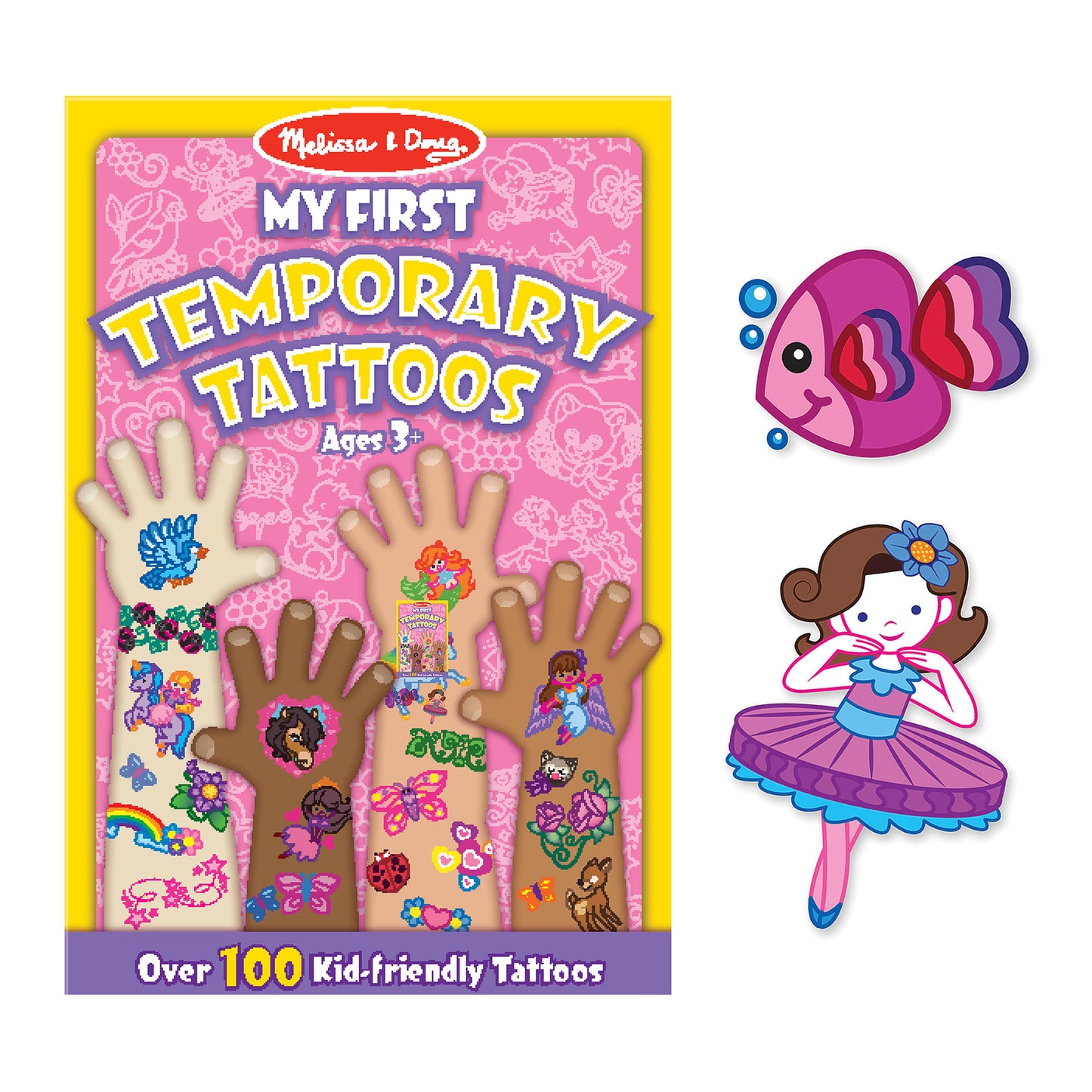 Melissa & Doug  My First Temporary Tattoos: 100+ Kid-Friendly Tattoos - Rainbows, Fairies, Flowers, and More