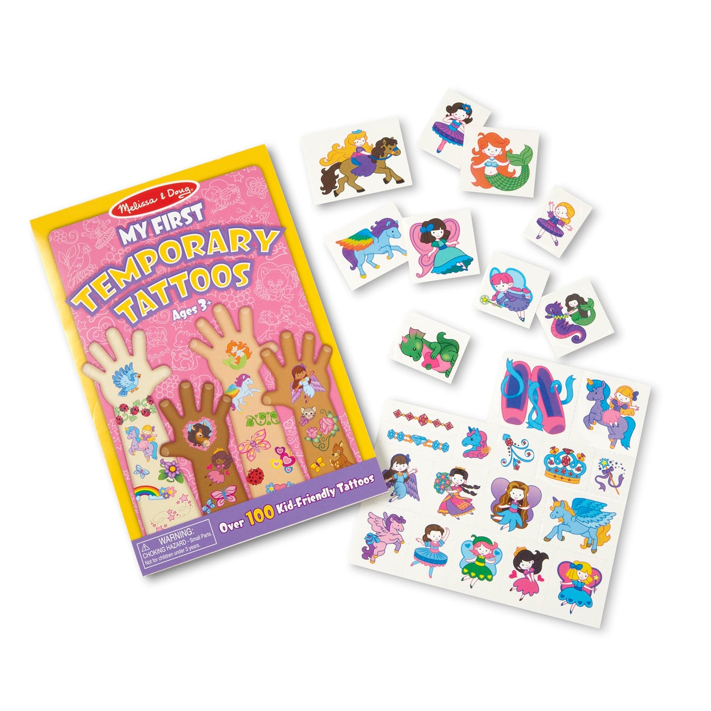 Melissa & Doug  My First Temporary Tattoos: 100+ Kid-Friendly Tattoos - Rainbows, Fairies, Flowers, and More