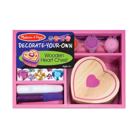 Melissa & Doug  Decorate-Your-Own Wooden Heart Box