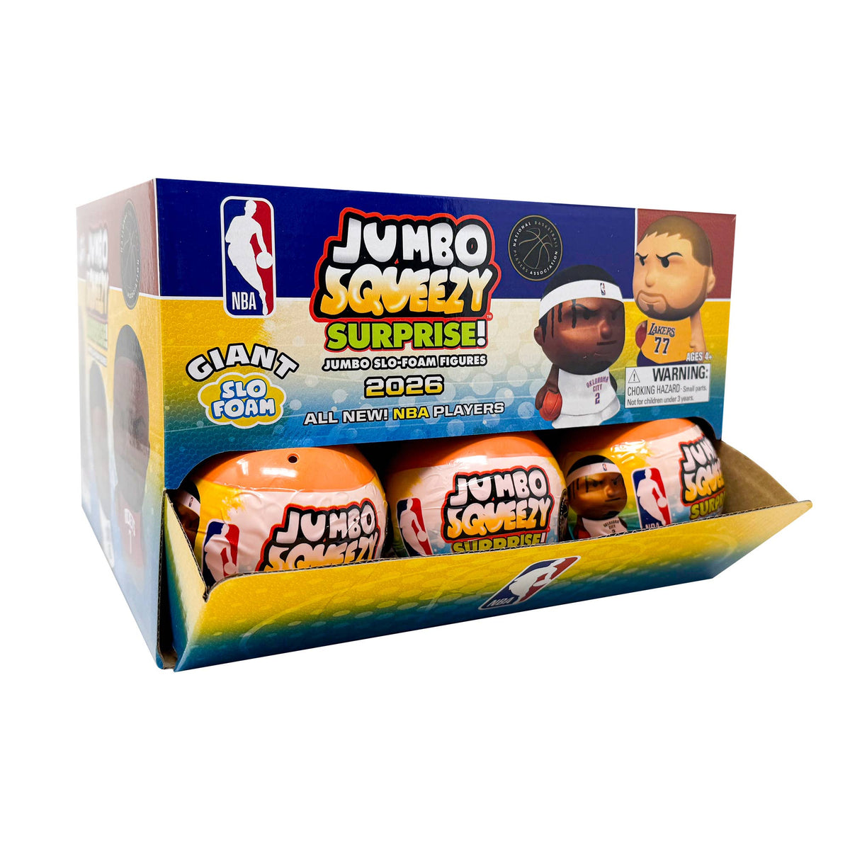 Party Animal - NBA Jumbo Squeezy Capsule Display