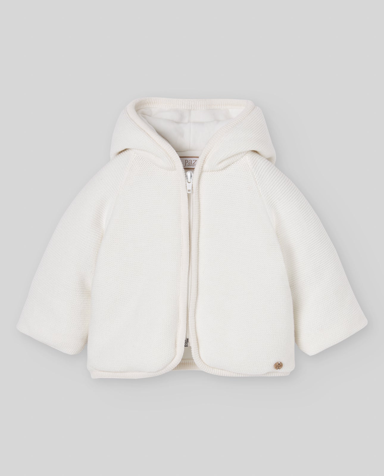 Paz Rodriguez - Rula Knit Newborn Coat, Cream