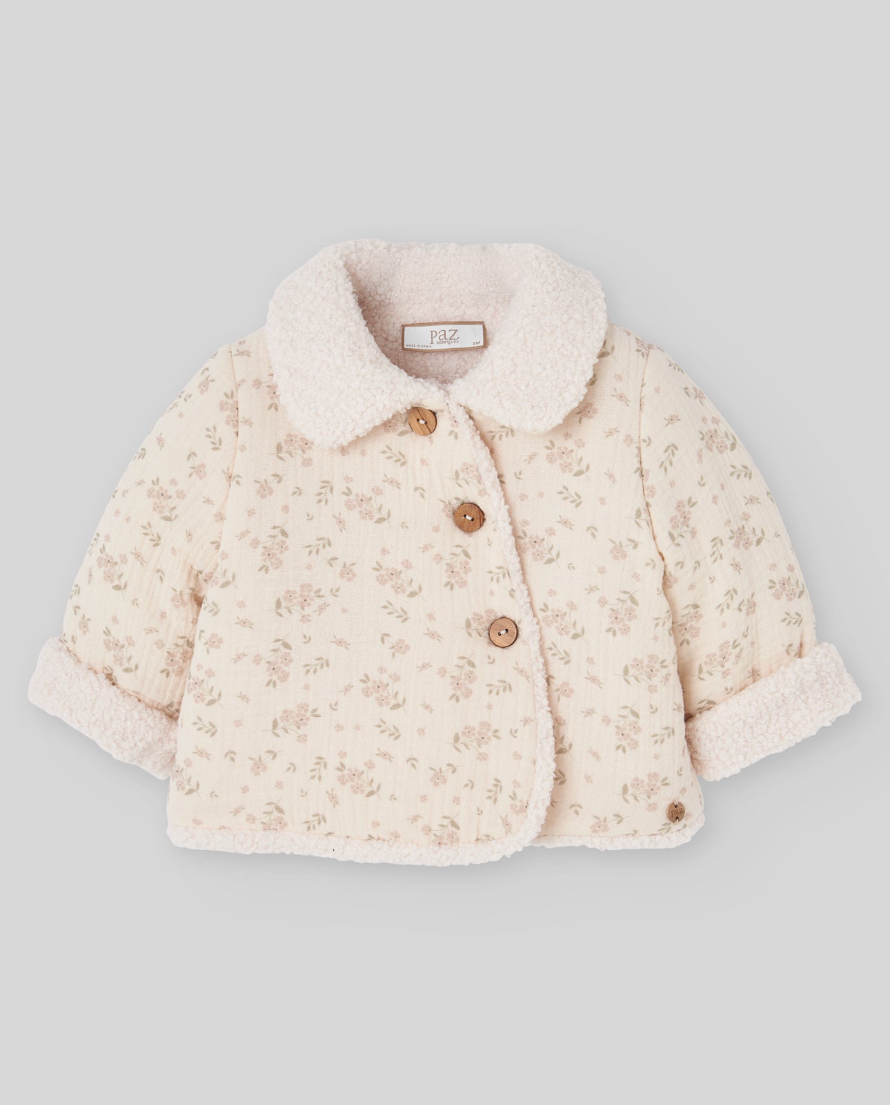 Paz Rodriguez - Moneca Woven Newborn Parka, Mist Pink