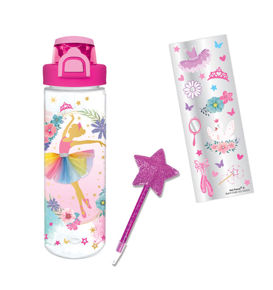 Hot focus ballet water bottle