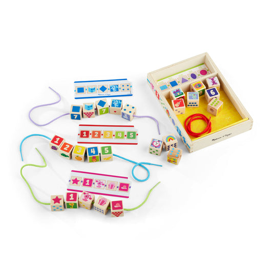 Melissa & Doug Blue's Clues & You Wooden Lacing Beads