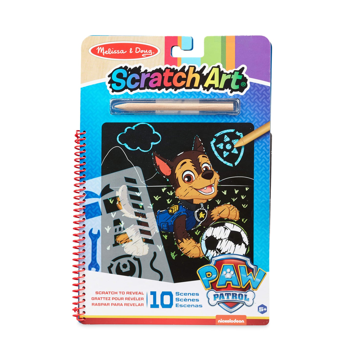 Melissa & Doug PAW Patrol Scratch Art Pad - Chase